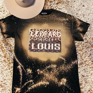 Leopard and Louis bleached Tshirt